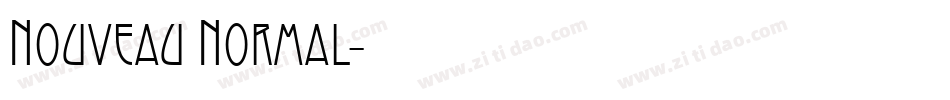 Nouveau Normal字体转换